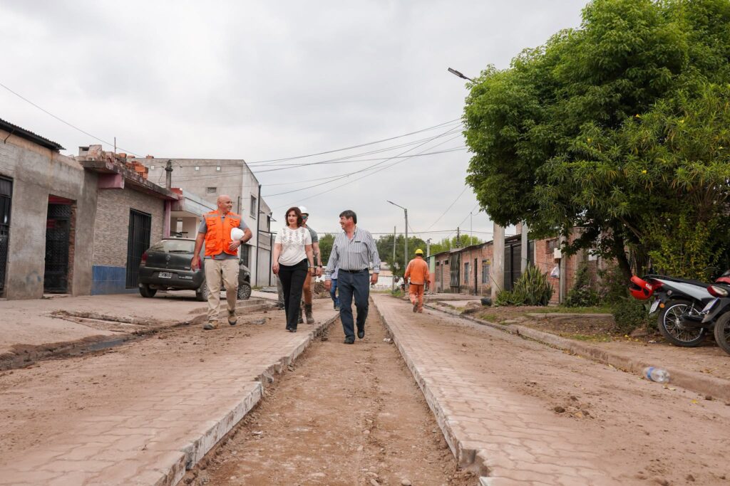 La obra de cloacas avanza en Alderetes